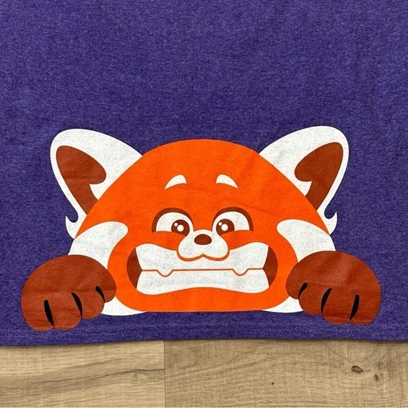 Purple Oversized PixarFest 2024 Turning Red 4*TOWN Shirt Disneyland Red Panda - Picture 6 of 7